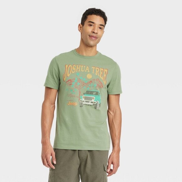 Joshua Tree Jeep Kids T-Shirt - Green - Picture 1 of 4